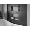 Mexen X-Wall-NR recessed shelf without flange 75 x 30 cm, brushed gun gray - 19E1753010