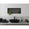 Mexen X-Wall-NR recessed shelf without flange 75 x 30 cm, brushed gun gray - 19E1753010