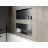 Mexen X-Wall-NR recessed shelf without flange 75 x 30 cm, brushed gun gray - 19E1753010