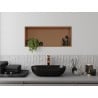 Mexen X-Wall-R recessed shelf with flange 75 x 30 cm, brushed copper - 19C0753010