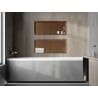 Mexen X-Wall-R recessed shelf with flange 75 x 30 cm, brushed copper - 19C0753010