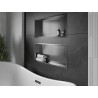 Mexen X-Wall-R niche shelf with flange 75 x 30 cm, gun gray brushed - 19E0753010