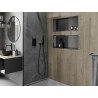 Mexen X-Wall-R niche shelf with flange 75 x 30 cm, gun gray brushed - 19E0753010