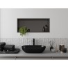 Mexen X-Wall-R niche shelf with flange 75 x 30 cm, gun gray brushed - 19E0753010