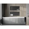 Mexen X-Wall-R niche shelf with flange 75 x 30 cm, gun gray brushed - 19E0753010