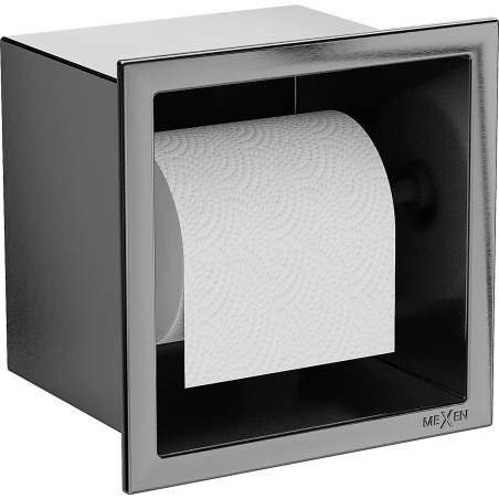 Mexen X-Wall-P toilet paper holder, brushed gun gray - 19E3