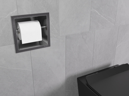 Mexen X-Wall-P toilet paper holder, brushed gun gray - 19E3