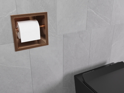 Mexen X-Wall-P toilet paper holder, brushed copper - 19C3