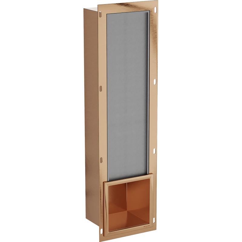 Mexen X-Wall-B toilet paper magazine, brushed copper - 19C5