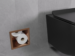 Mexen X-Wall-B toilet paper magazine, brushed copper - 19C5