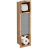 Mexen X-Wall-BP toilet paper holder with magazine, brushed copper - 19C4