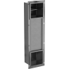 Mexen X-Wall-BP toilet paper holder with magazine, brushed gun gray - 19E4