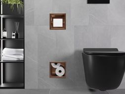 Mexen X-Wall-BP toilet paper holder with magazine, brushed copper - 19C4