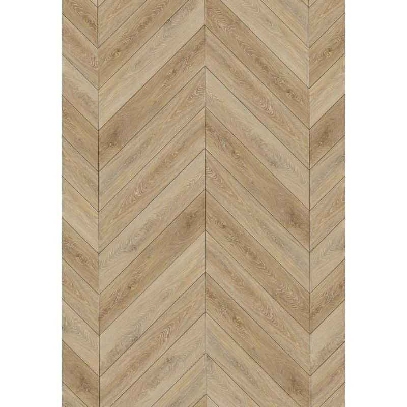 Mexen Worcester  French Herringbone Vinyl Panels 650 x 127 mm SPC 6.5 mm, IXPE Underlay 1.5 mm, 4 V-Groove, Oak - F1285
