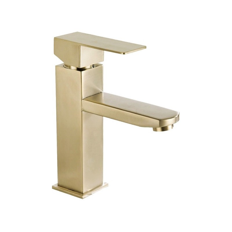 Mexen Emma washbasin tap, brushed gold - 71900-50