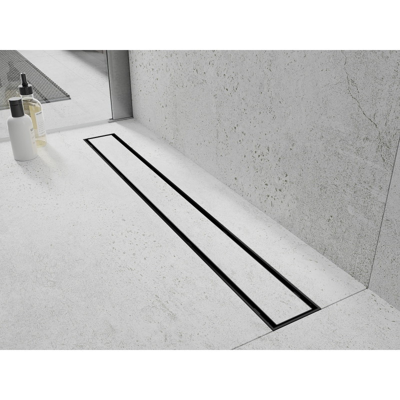 Mexen Flat Abs Flat ABS linear drain 2-in-1 60 cm, black - 1769060