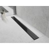 Mexen Flat 360° MGB 100 cm Rotating Linear Drain, Black Glass - 1026100-40