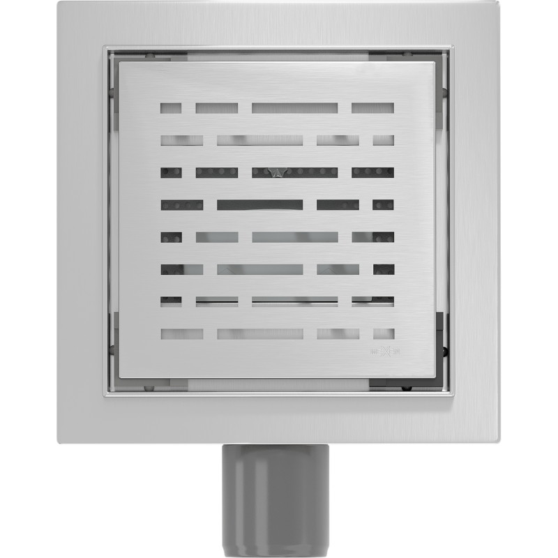 Mexen Flat-Q M01 Square Floor Drain 12 x 12 cm, Inox - 1010312