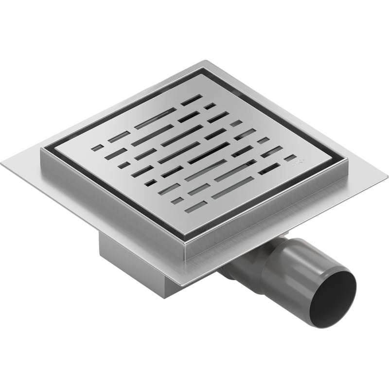 Mexen Flat-Q M01 Square Floor Drain 15 x 15 cm, Inox - 1010315