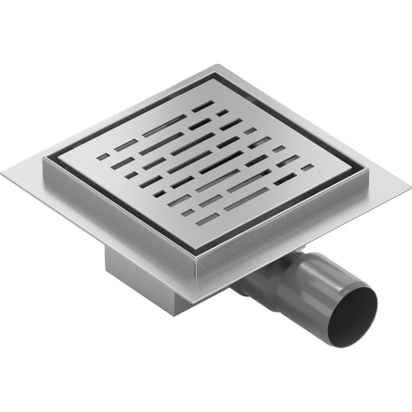 Mexen Flat-Q M01 Square Floor Drain 15 x 15 cm, Inox - 1010315
