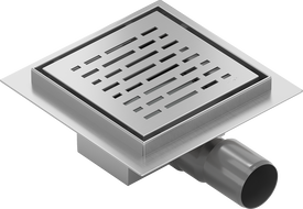 Mexen Flat-Q M01 Square Floor Drain 15 x 15 cm, Inox - 1010315