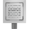 Mexen Flat-Q M01 Square Floor Drain 15 x 15 cm, Inox - 1010315