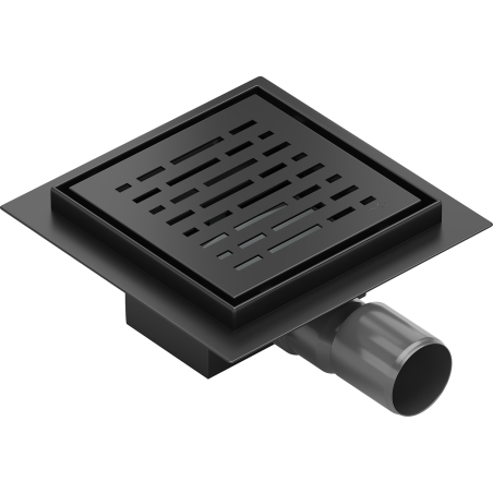 Mexen Flat-Q M01 floor drain square 12 x 12 cm, black - 1710312