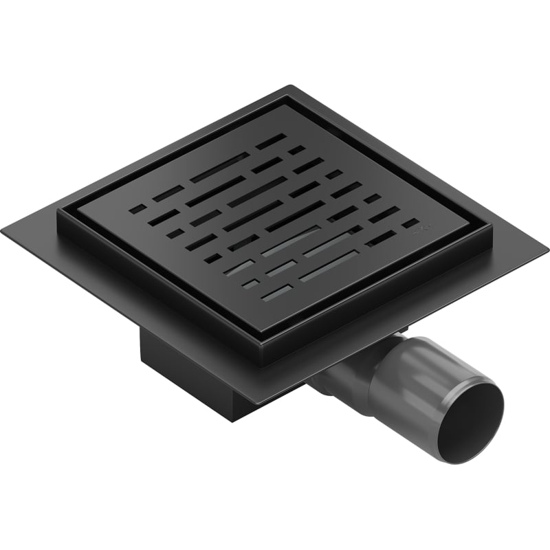Mexen Flat-Q M01 square floor drain 15 x 15 cm, black - 1710315