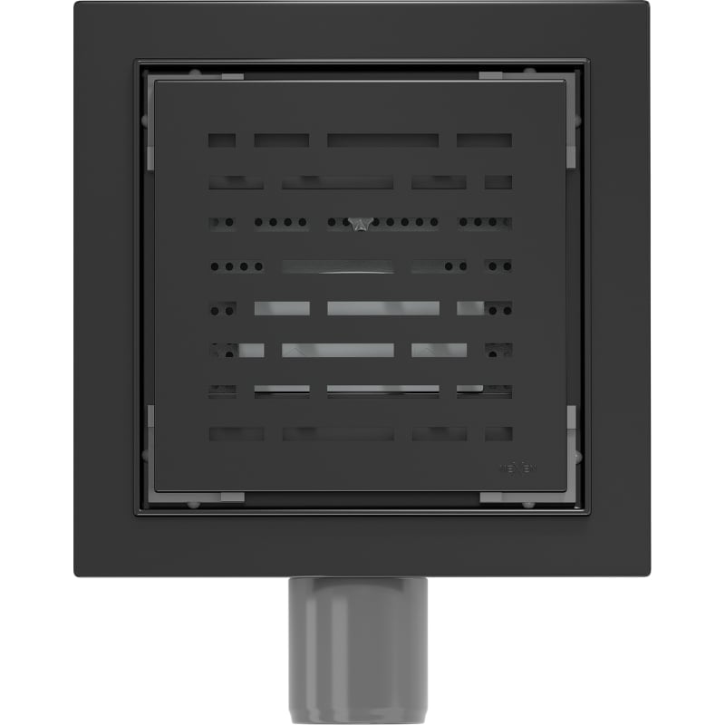 Mexen Flat-Q M01 square floor drain 15 x 15 cm, black - 1710315