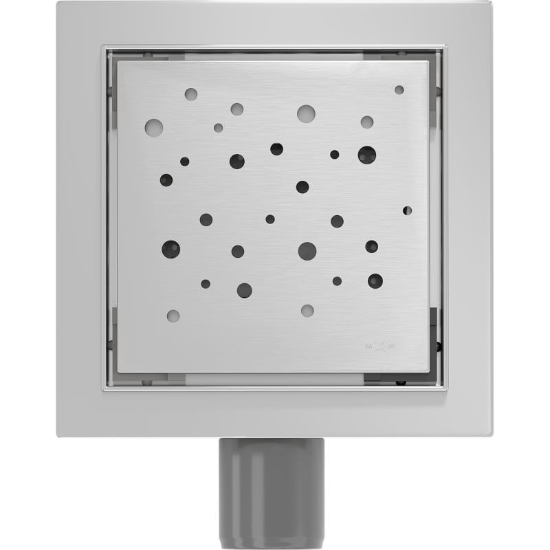Mexen Flat-Q M12 Square Floor Drain 12 x 12 cm, Inox - 1010412