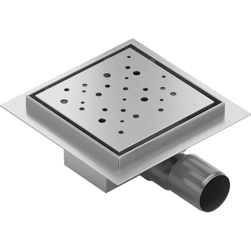 Mexen Flat-Q M12 Square Floor Drain 12 x 12 cm, Inox - 1010412