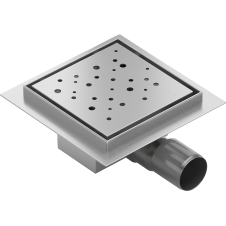 Mexen Flat-Q M12 square floor drain 15 x 15 cm, inox - 1010415