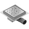 Mexen Flat-Q M12 square floor drain 15 x 15 cm, inox - 1010415