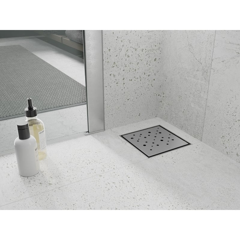 Mexen Flat-Q M12 square floor drain 15 x 15 cm, inox - 1010415