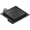 Mexen Flat-Q M12 floor inlet square 12 x 12 cm, black - 1710412