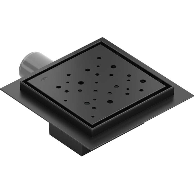 Mexen Flat-Q M12 Square Floor Drain 15 x 15 cm, Black - 1710415
