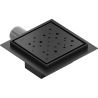 Mexen Flat-Q M12 Square Floor Drain 15 x 15 cm, Black - 1710415