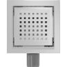 Mexen Flat-Q M08 floor drain square 15 x 15 cm, inox - 1010515