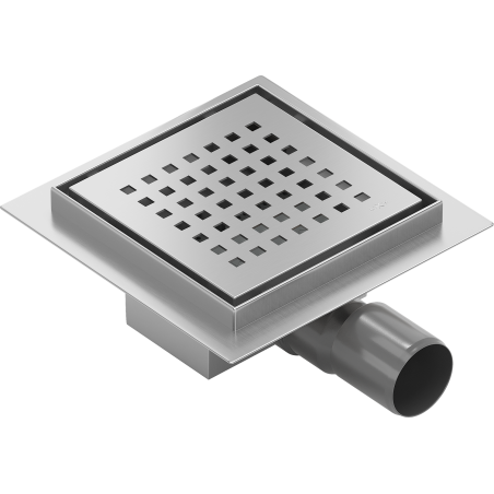 Mexen Flat-Q M08 floor drain square 15 x 15 cm, inox - 1010515