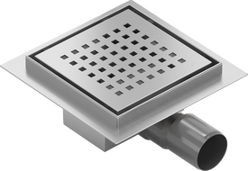 Mexen Flat-Q M08 floor drain square 15 x 15 cm, inox - 1010515