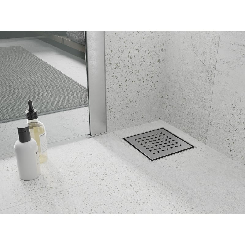 Mexen Flat-Q M08 floor drain square 15 x 15 cm, inox - 1010515