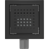Mexen Flat-Q M08 square floor drain 12 x 12 cm, black - 1710512
