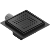 Mexen Flat-Q M08 square floor drain 12 x 12 cm, black - 1710512