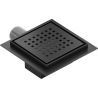 Mexen Flat-Q M08 square floor drain 15 x 15 cm, black - 1710515
