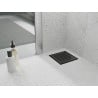 Mexen Flat-Q M08 square floor drain 15 x 15 cm, black - 1710515