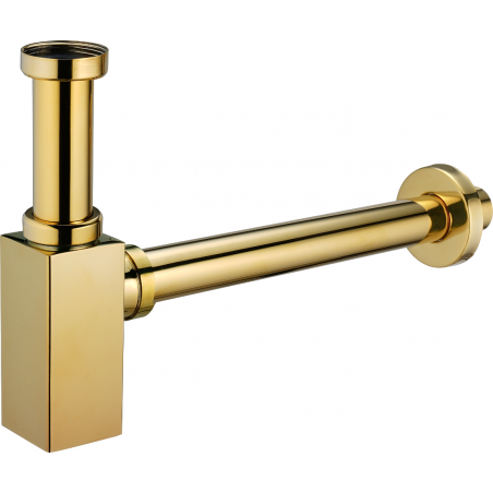 Mexen half sink square siphon, gold - 79960-50