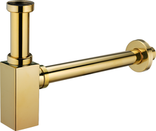 Mexen half sink square siphon, gold - 79960-50