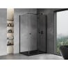 Mexen Mist-F folding shower enclosure right 120 x 90 cm, transparent, black - 8A6T-120-090-70-00-P