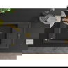 Mexen Elias 1-compartment granite sink with a drip tray and kitchen mixer tap Rita, spotted black - 6511-76-670300-50