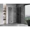 Mexen Mist-F Duo folding shower cabin right 90 x 105 cm, transparent, black - 8A6-090L-105P-70-00